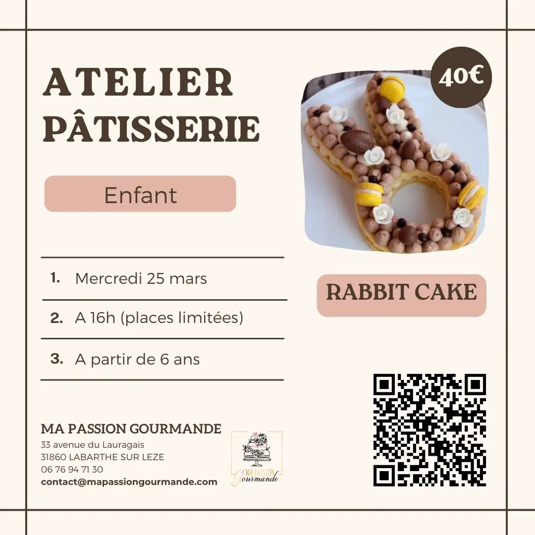 Atelier Pâtisserie - enfant - Rabbit cake