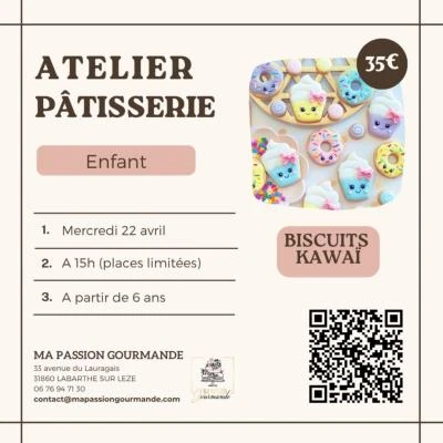 Atelier Pâtisserie - enfant - Biscuits Kawaï