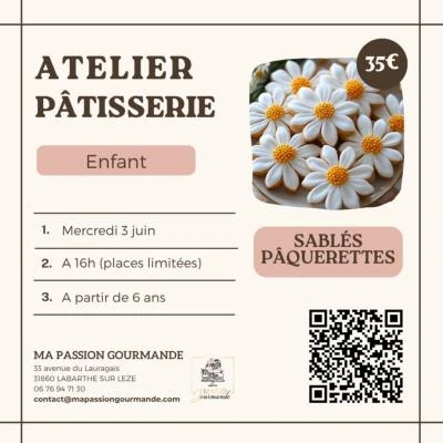 Atelier Pâtisserie - enfant - Sablés pâquerettes